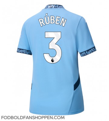 Manchester City Ruben Dias #3 Hjemmebanetrøje Dame 2024-25 Kortærmet